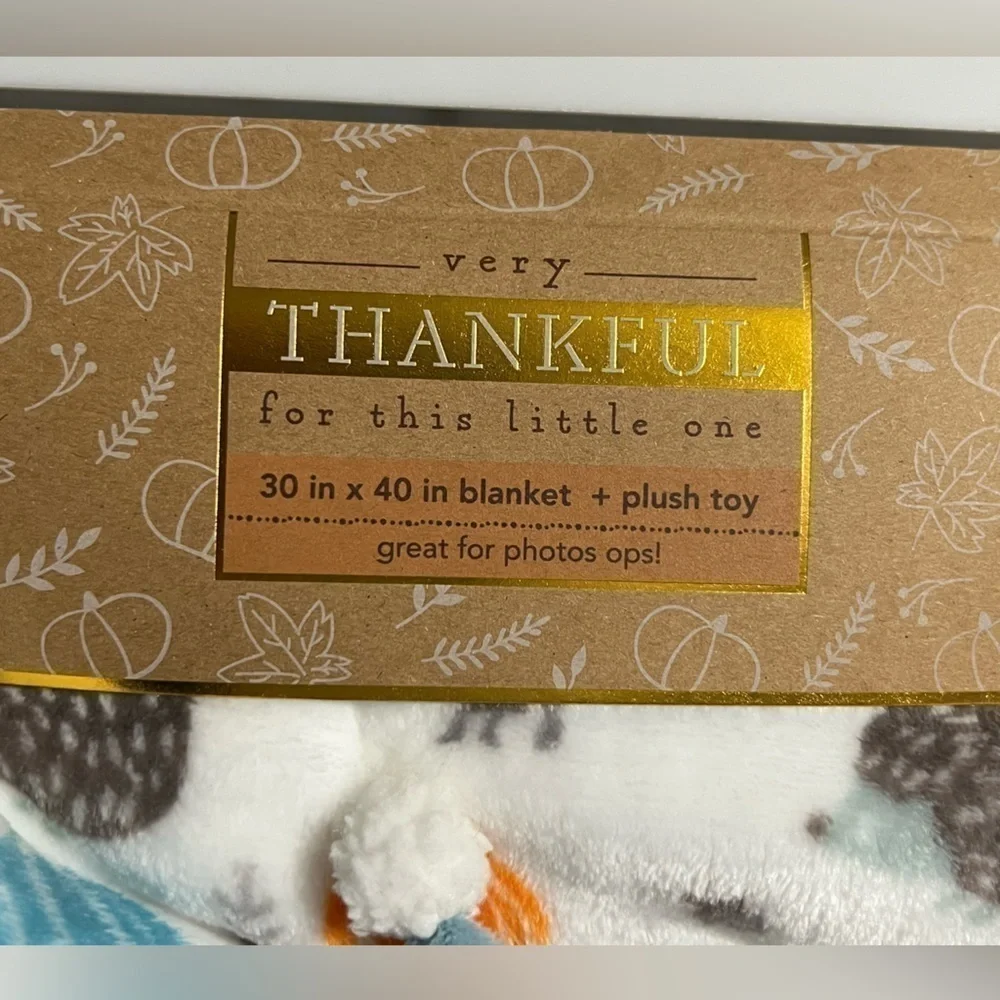 Very Thankful For This Little One 30 in x 40 in Blanket Plush Toy Baby’s First